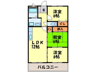 アベニュー若久の物件間取画像